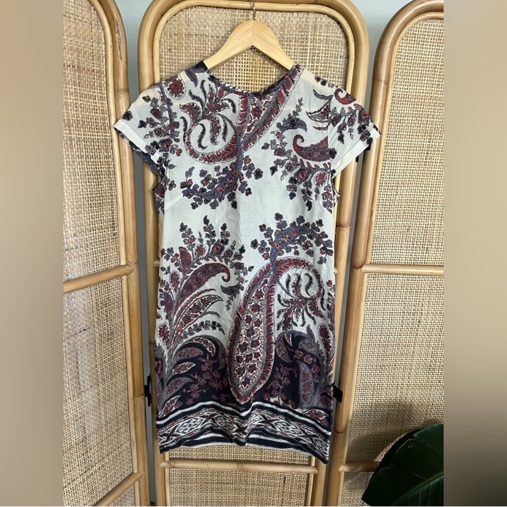 Isabel Marant Etoile Paisley Mini Shift Dress